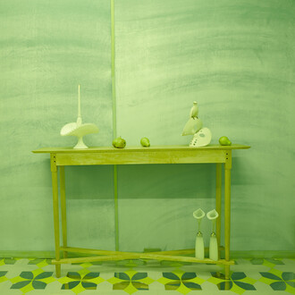 Installation view of Alex Da Corte, Die Hexe, 2015. Photo by John Bernardo, Courtesy of Luxembourg & Dayan, New York.