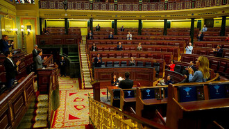 El Parlamento español durante la segunda aprobación de la prórroga del estado de alarma