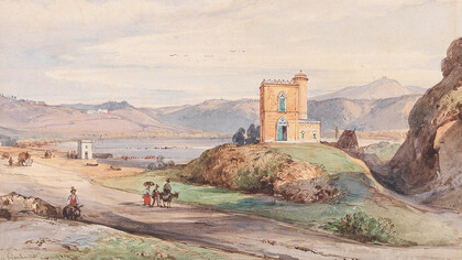 Giacinto Gigante, Lago d'Averno presso Napoli, 1826