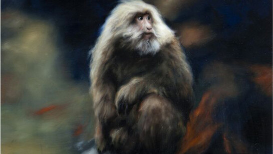 Hugo Wilson, Chaos Monkey II, 2015, oil on prepared panel, 116 x 100 x 8 cm