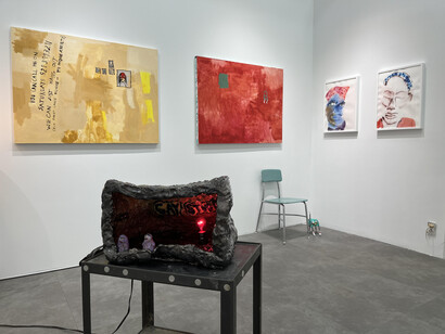 The Breaking Room, Nan Collymore, Julia Jalowiec and Pamela Sneed, installation view. Courtesy of Kates-Ferri Projects