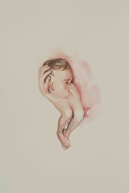 Oda Jaune, Sans titre, 2015, Aquarelle, 45 x 35 cm, Courtesy Galerie Daniel Templon, Paris. Photo B.Huet/Tutti