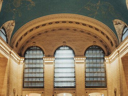 Interior de la Grand estación central de trenes, Nueva York, USA