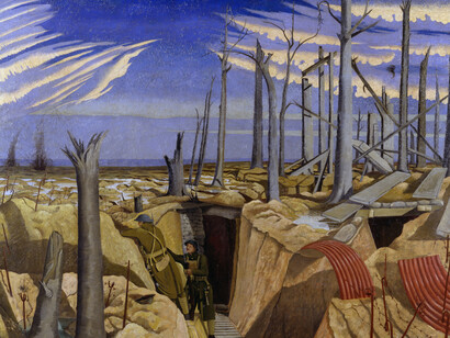 Oppy Wood, 1917. Evening, by John Nash, © IWM ART 2243