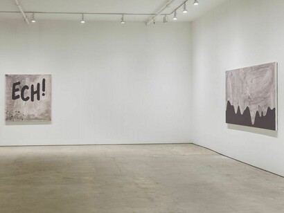 Carl Ostendarp, Exhibition view. Courtesy of Elizabeth Dee