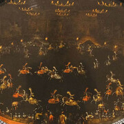 Stefano della Bella, Carosello notturno svoltosi nei Giardini di Boboli, nel 1637. Courtesy of Gallerie degli Uffizi