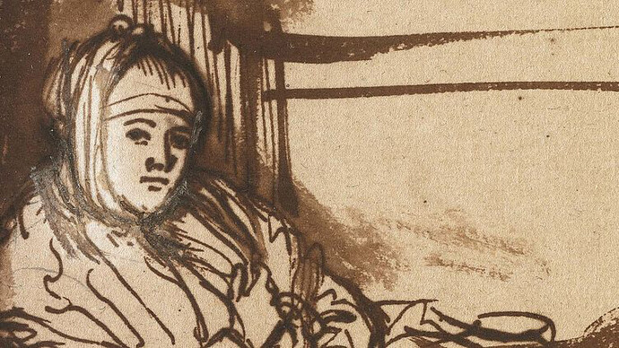 Rembrandts Strich. Courtesy of Residenzschloss