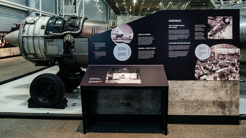 La guerre froide, vue d’exposition. Avec l’aimable autorisation d’Ingenium. Musée de l’aviation et de l’espace du Canada 