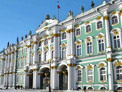 El Palacio de Invierno es el principal edificio del Museo del Hermitage