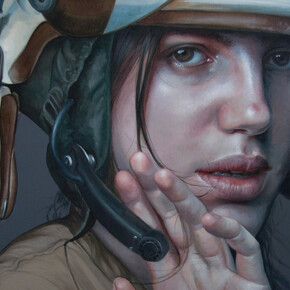 Kathrin Longhurst, 
The Burial of Love 2020, 
oil on linen, 
180cm x 180cm. 