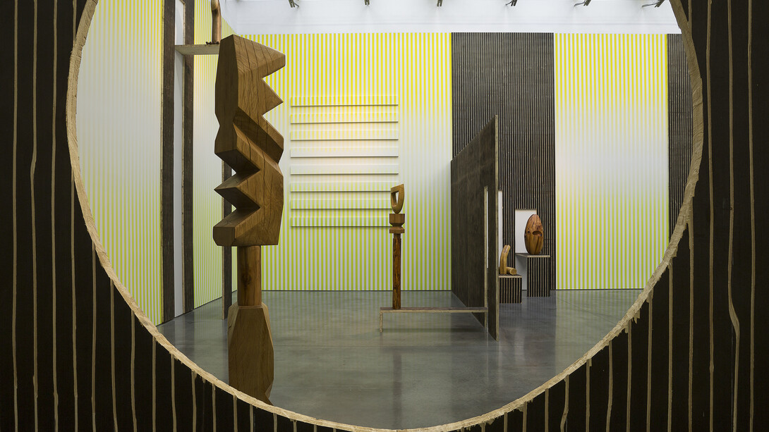 Claudia Comte, No Melon No Lemon, January 29 – March 21, 2015. Installation View: Gladstone Gallery, New York. Courtesy Gladstone Gallery, New York and Brussels. Photo: David Regen