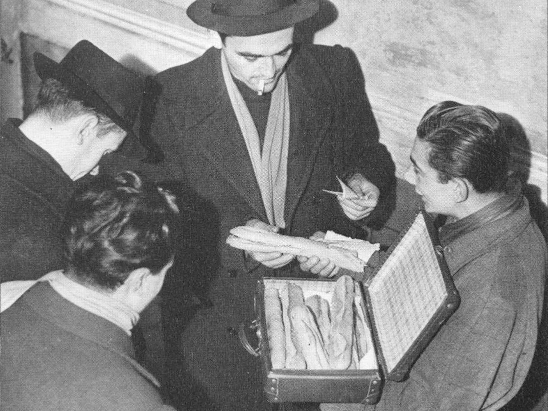 Borsa nera, dettaglio, Collezione privata Luigi Borgomaneri