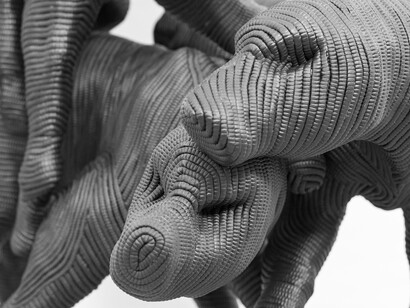 Paolo Grassino, Maree, 2016, spugna sintetica, polistirolo, resina e legno 