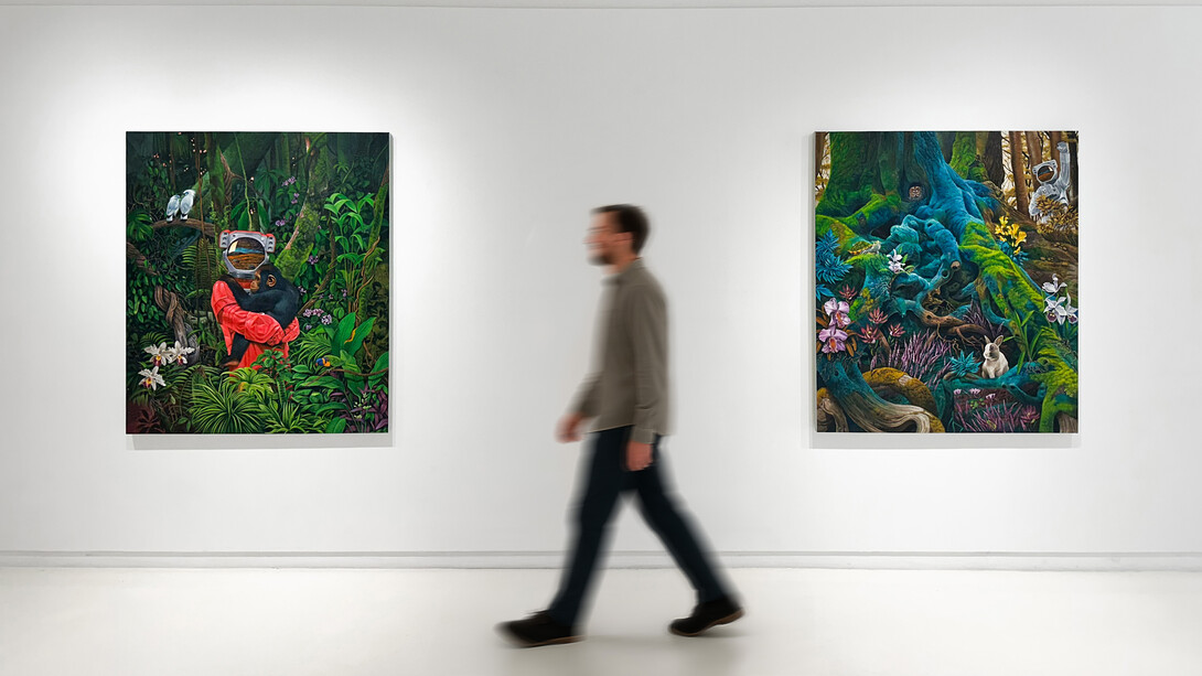 Agus Putu Suyadnya, Symbiotic utopia, exhibition view. Courtesy of Sapar Contemporary