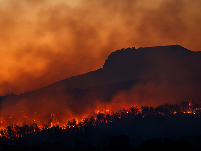 Crisis ambiental: incendio forestal