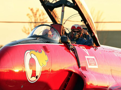 Canadair T-33 #573. Courtesy of Jet Aircraft Museum