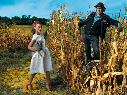 Dorothy y el espantapájaros, ph. Annie Leibovitz