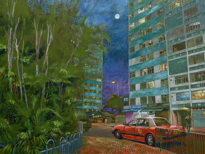 Taxi Driver 1976 at Lower Ngau Tau Kok Estate 2009 by Chow Chun Fai 
