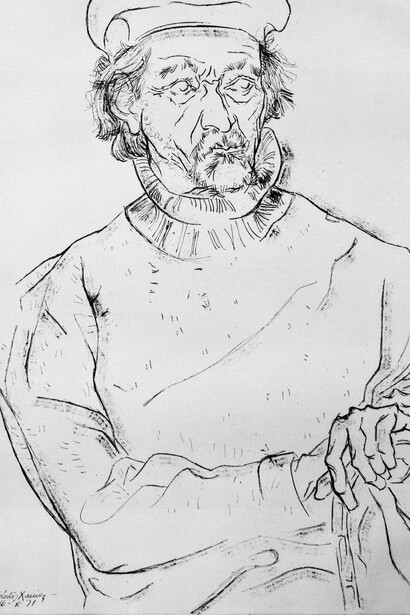 Héctor Xavier. Chucho Reyes. 1971. Tinta sobre papel