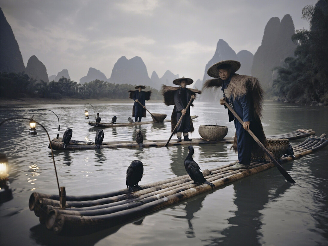 Jimmy Nelson, XXII 467 Yangshuo Cormorants, China, 2005. Courtesy of Atlas Gallery