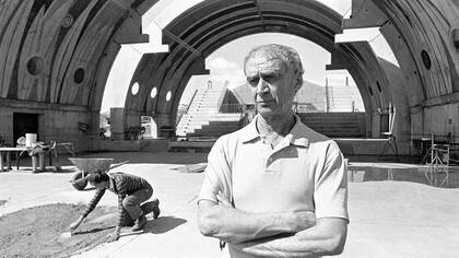 Paolo Soleri en Arcosanti