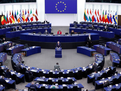 Sesión del Parlamento Europeo, Estrasburgo, Francia