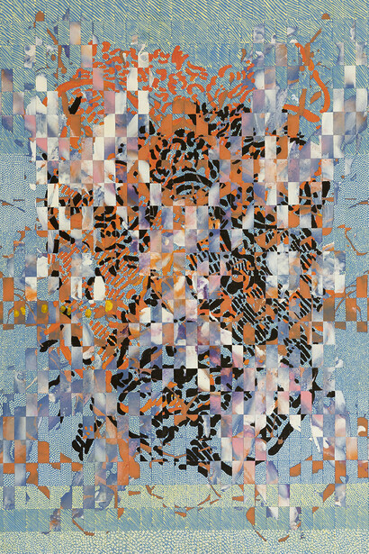 François Rouan, Recorda III, 2017-2023. Courtesy of Templon