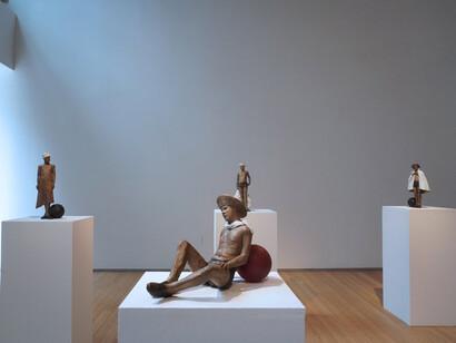 Nicolas Africano, Boy, exhibition view. Courtesy of the Nancy Hoffman Gallery