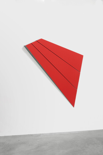 Wolfram Ullrich, Plain, acrilico su acciaio, 2005, 150,5x151,5x8,3 cm. Courtesy of Dep Art Gallery