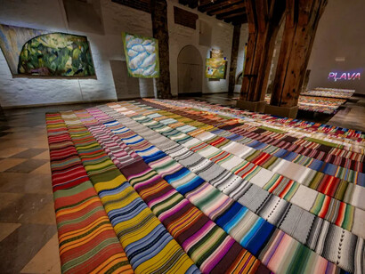 Iveta Vecenāne, Meadow, exhibition view. Courtesy of the Museum of Decorative Arts and Design