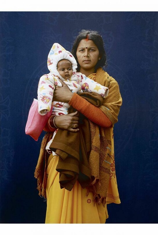 Kumbh Mela Pilgrim – Mamta Dubey And Infant, Giles Price, 2013 © Giles Price