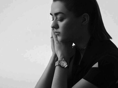 Actor Maisie Williams modeling for Pasha de Cartier