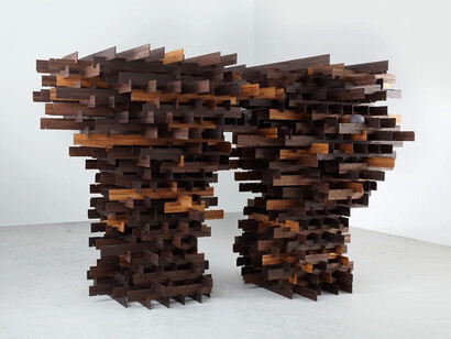 In a dark wood. Courtesy the Artists/Karsten Schubert