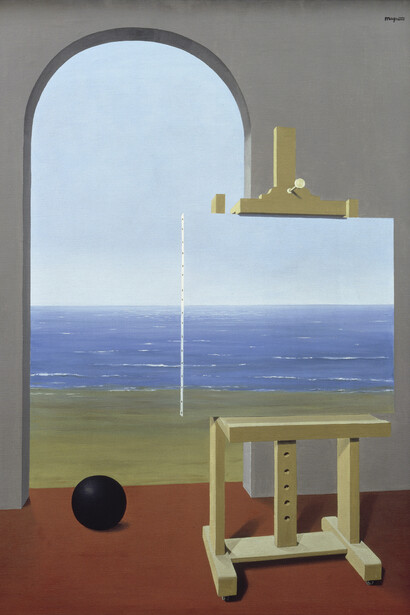 René Magritte, "La condizione umana", olio su tela, 100 x 73 cm, 1935. Sammlung Simon Spierer, Ginevra. Copyright: Photothèque R. Magritte /Adagp Images, Paris, / SCALA, Firenze © 2018 C. Herscovici / Artists Rights Society (ARS), New York
