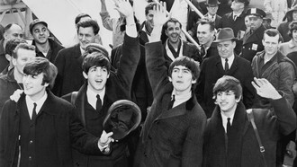 I Beatles arrivano in America al Kennedy Airport, il 7 febbraio 1964 