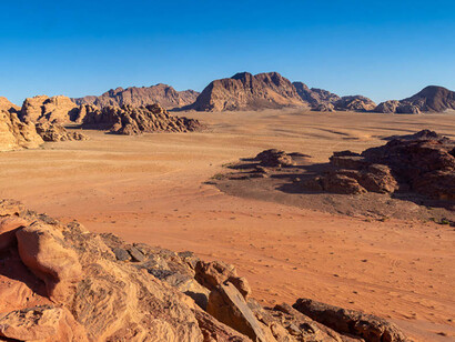 Jordanie. Le désert du Wadi Musa 
