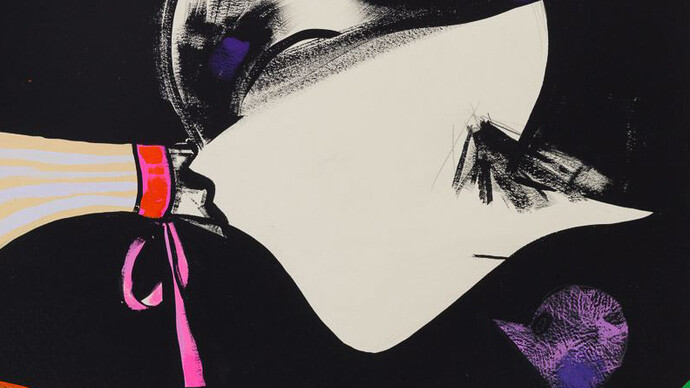 Ellen Berkenblit
Untitled 
2015
Gouache and graphite on paper - cm. 27.9x38.1. Detail.