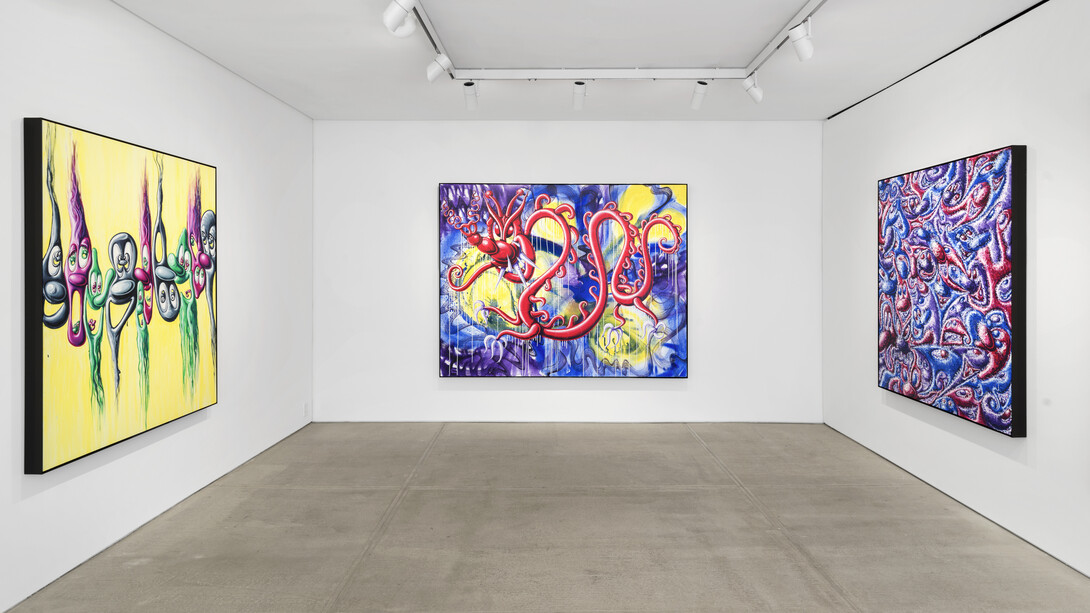 Kenny Scharf, Mythologeeze, exhibition view. Courtesy of TOTAH Gallery