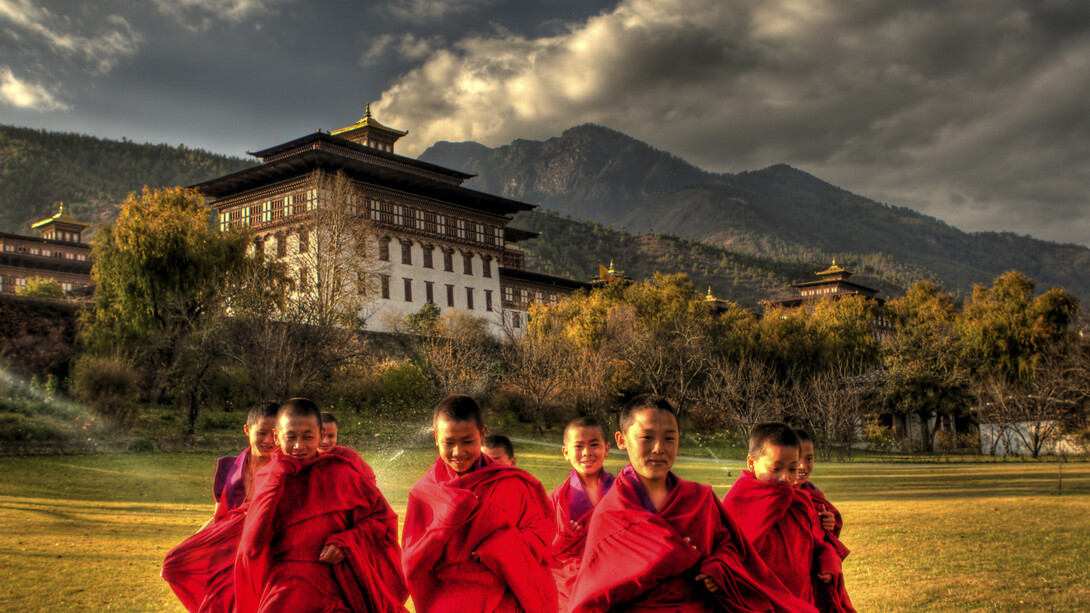 Young monks in Bhutan