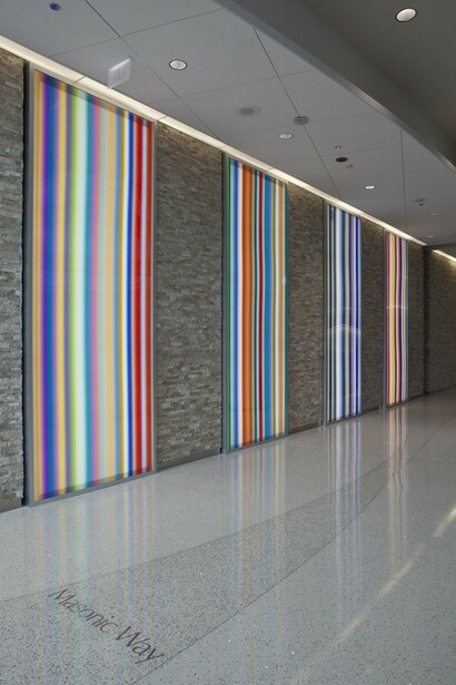 Walead Beshty RxArt Project for AIMMC, Exhibition view. Courtesy of RxArt