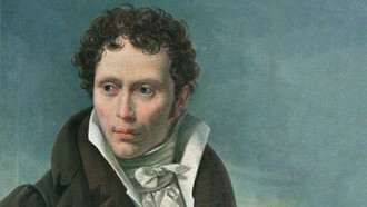 Ludwig Sigismund Ruhl; Retrato de Arthur Schopenhauer, c. 1815