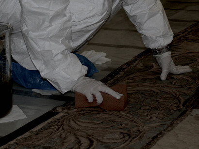 Trabajos de restauración. Fotografía de los Museos Vaticanos