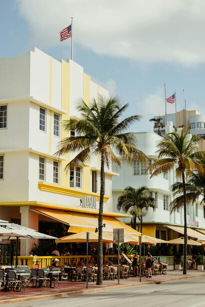 Art Deco architecture in Miami Beach, Florida, USA