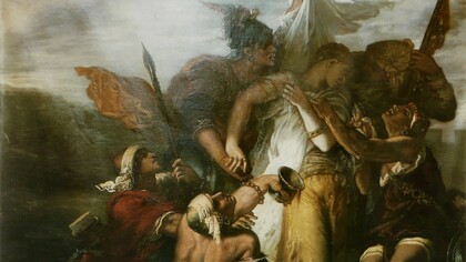 En 1853, Gustave Moreau desafió las visiones morales más estrictas al pintar Le Cantique des cantiques, una obra monumental de tres metros que celebra visualmente el erotismo y el deseo descritos en el Antiguo Testamento