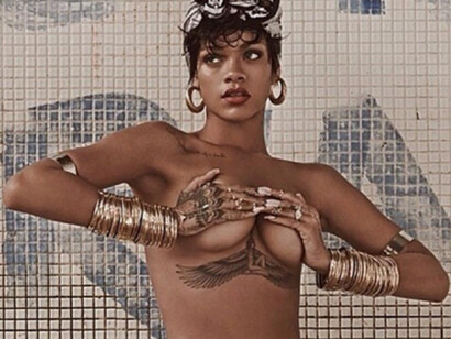 Fotos de la cantante Rihanna para la revista francesa "Lui"
