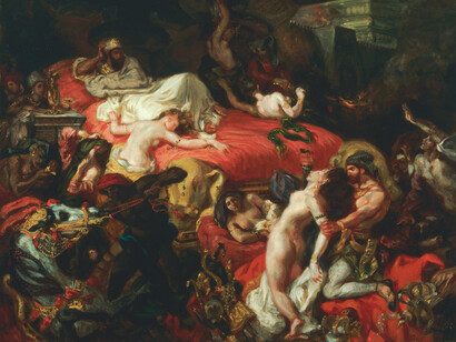 Eugene Delacroix, La muerte de Sardanápalo (detalle)