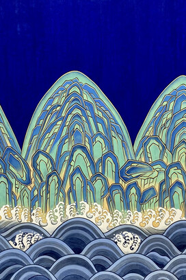 Kate Oh, The sun and moon and 5 peaks. Courtesy of Kate Oh Gallery