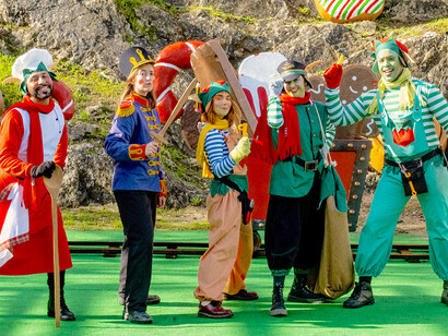 Personagens da "Vila Natal" em Óbidos, Leiria, Portugal