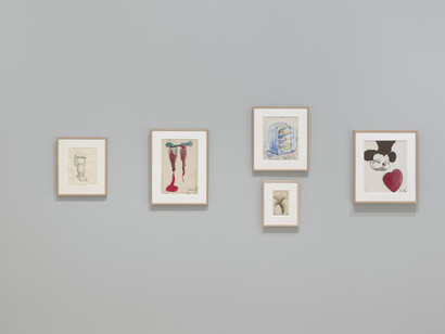 Claes Oldenburg, Drawn from life, exhibition view. Courtesy of Whitney Museum