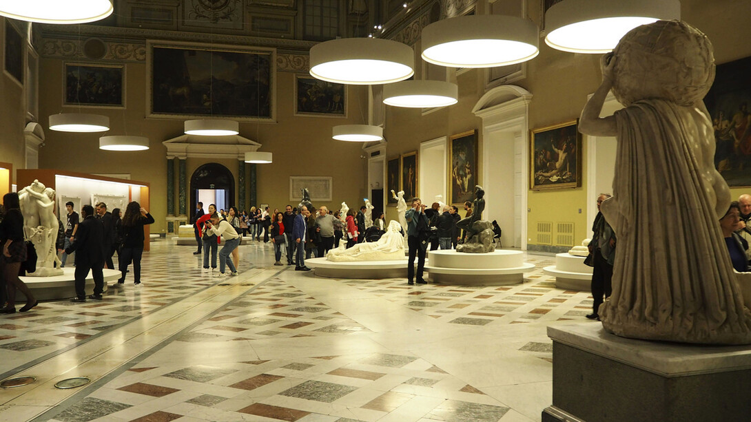 Salone della Meridiana, Museo Archeologico di Napoli, foto Mina Grasso